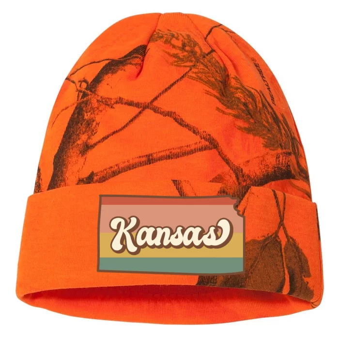 Retro Kansas Kati - 12in Camo Beanie