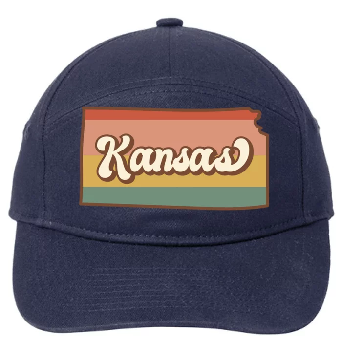 Retro Kansas 7-Panel Snapback Hat