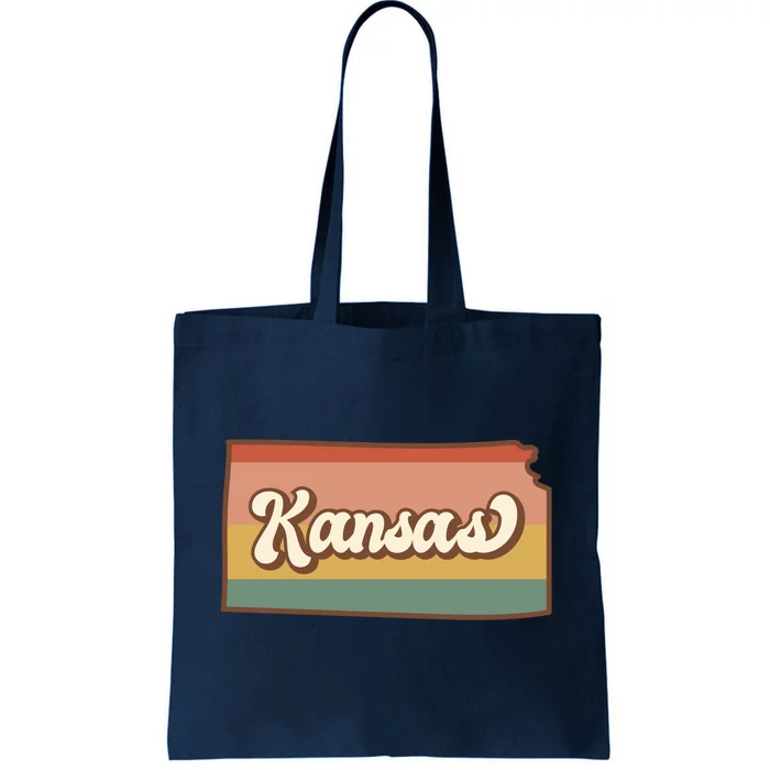 Retro Kansas Tote Bag