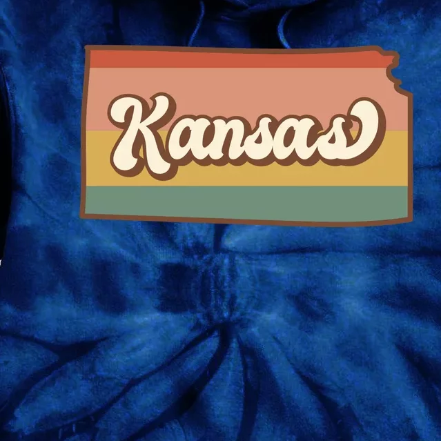 Retro Kansas Tie Dye Hoodie