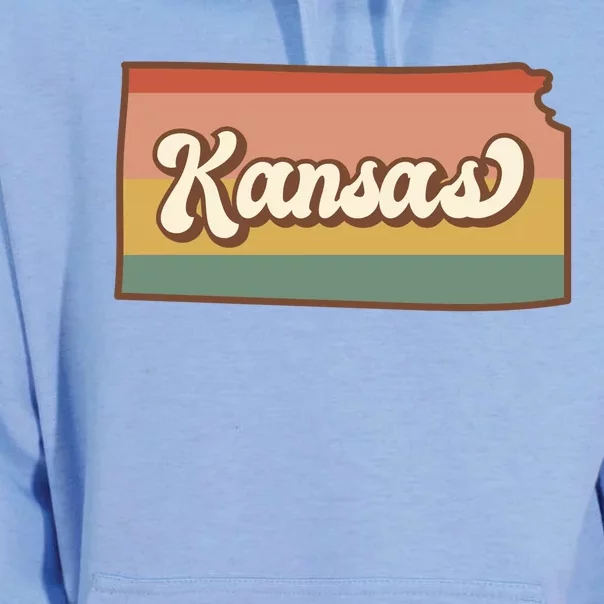 Retro Kansas Unisex Surf Hoodie