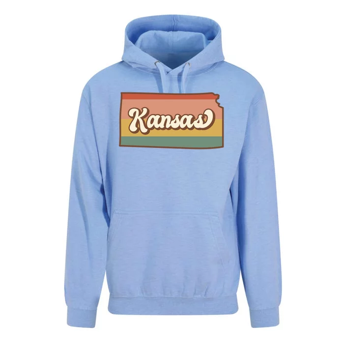 Retro Kansas Unisex Surf Hoodie