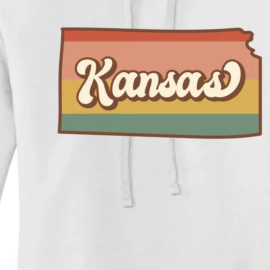 Retro Kansas Women's Pullover Hoodie