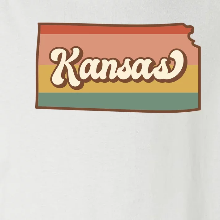 Retro Kansas Toddler Long Sleeve Shirt