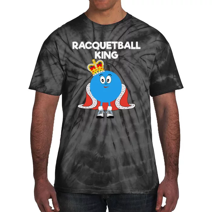 Racquetball King Racket Player Tennis Squash Tie-Dye T-Shirt