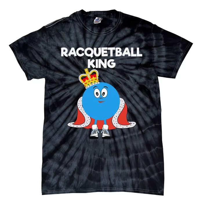 Racquetball King Racket Player Tennis Squash Tie-Dye T-Shirt