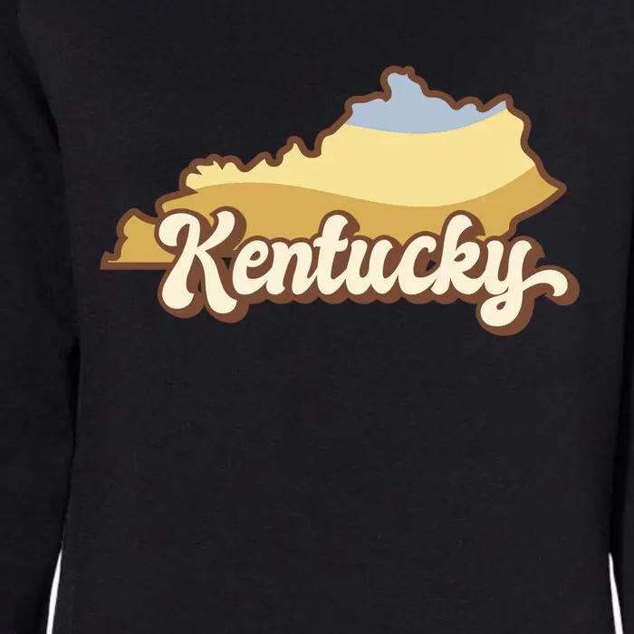 Retro Kentucky Womens California Wash Sweatshirt