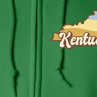 Retro Kentucky Full Zip Hoodie