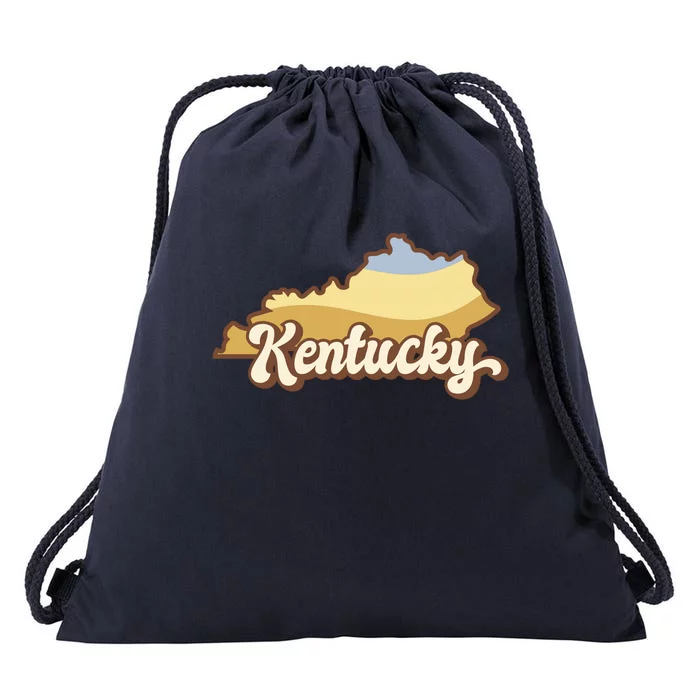 Retro Kentucky Drawstring Bag