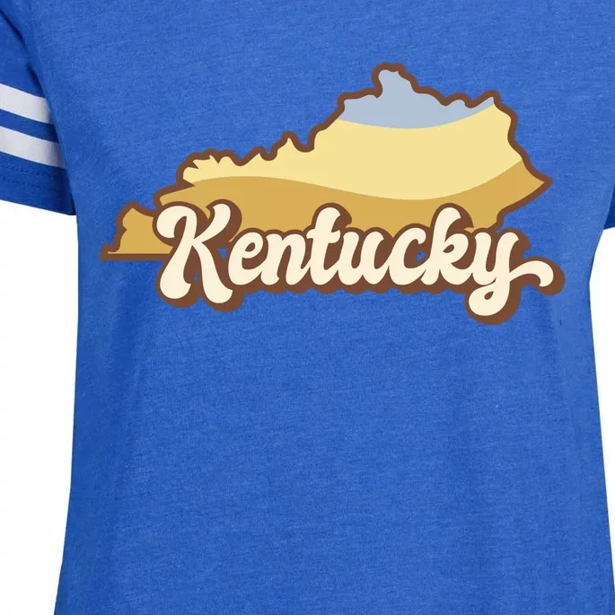 Retro Kentucky Enza Ladies Jersey Football T-Shirt