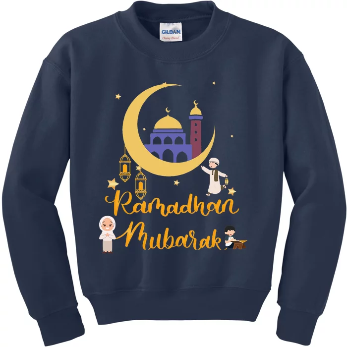 Ramadan Kareem Ramadan Muslims Holy Month Fasting Kids Sweatshirt