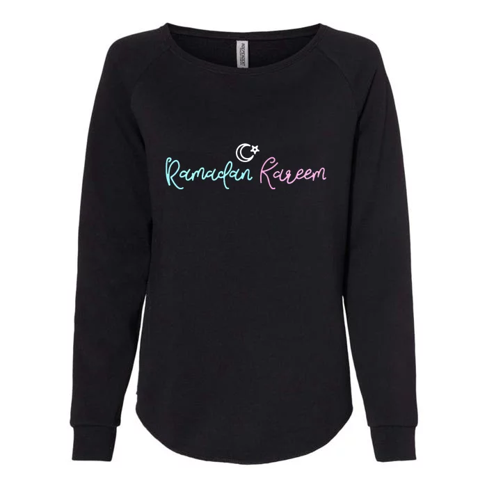 Ramadan Kareem Star Muslims Gift For Ramadan Mubarak Womens California Wash Sweatshirt