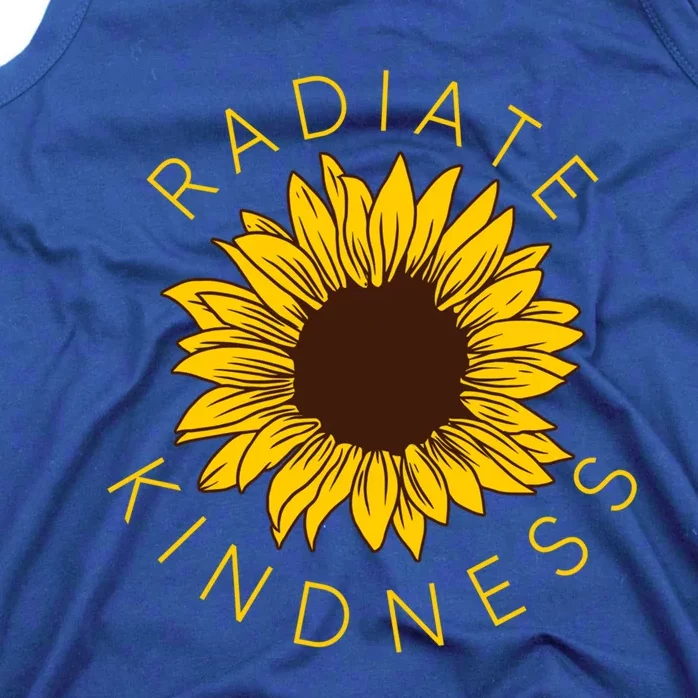 Radiate Kindness Sunflower Equality Hu Rights Feminist Funny Gift Tank Top