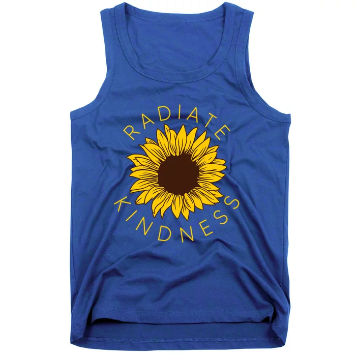 Radiate Kindness Sunflower Equality Hu Rights Feminist Funny Gift Tank Top