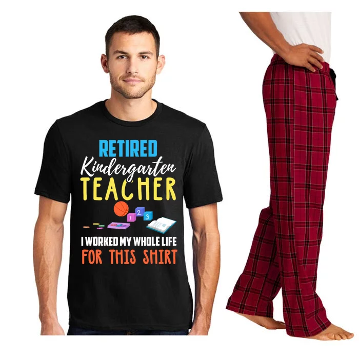 Retired Kindergarten Teacher Funny Retirement Gift Pajama Set