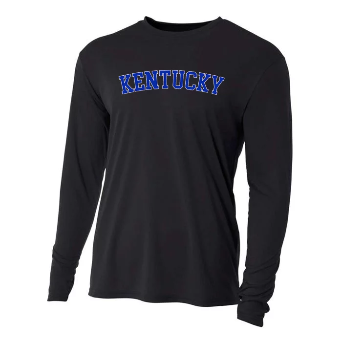 Retro Kentucky Throwback Design Classic Cooling Performance Long Sleeve Crew