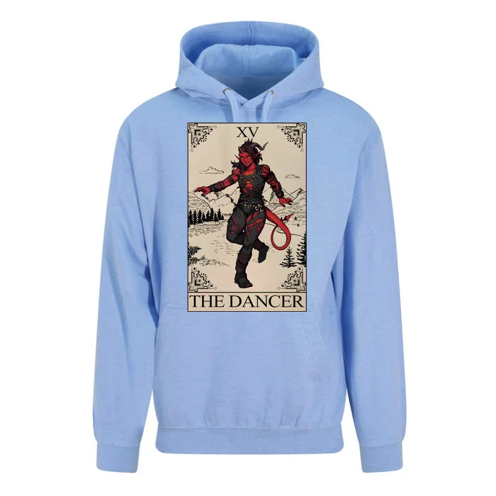 Retro Karlach The Dancer Tarot Card Game Lover Unisex Surf Hoodie