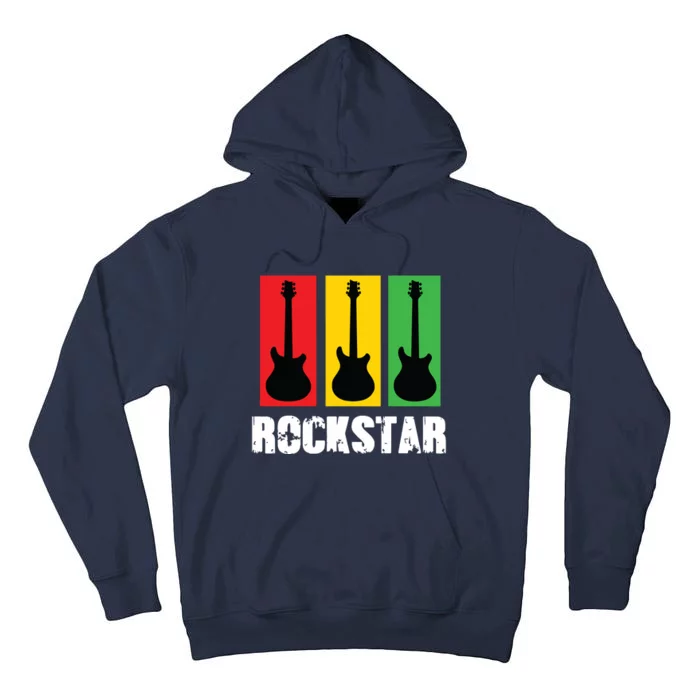 Rockstar Kids Vintage Guitar Tall Hoodie