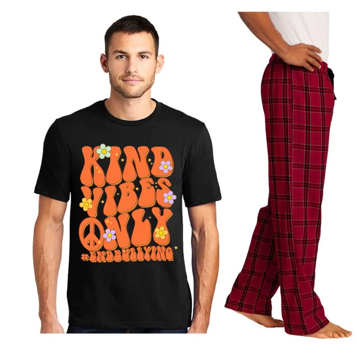 Retro Kind Vibes Only End Bullying Unity Day Wear Orange Pajama Set