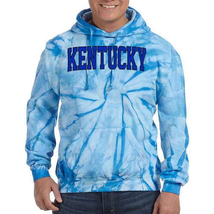 Retro Kentucky Vintage Kentucky Blue Throwback Classic Tie Dye Hoodie