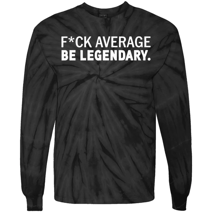 Rae Kennedy Wearing Fuck Average Be Legendary Tie-Dye Long Sleeve Shirt