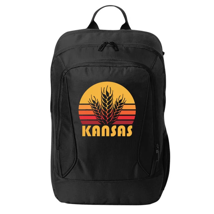 Retro Kansas Wheat Shirts Vintage Grain Farming City Backpack