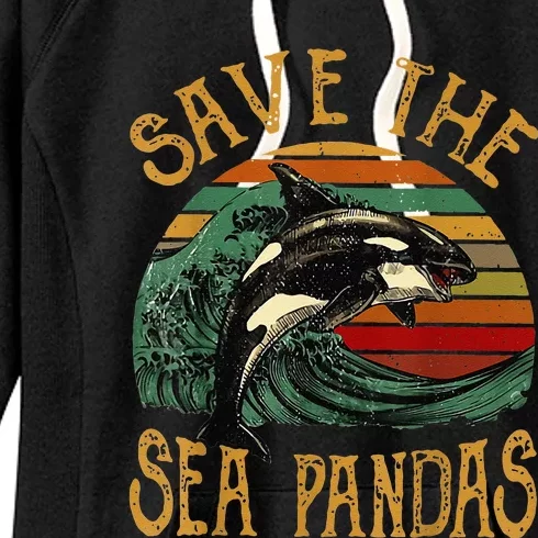 Rescue Killer Whale Orcas Save The Sea Pandas Marine Biology Women's Fleece Hoodie