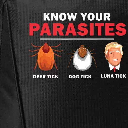 Retro Know Your Parasites Luna Tick Anti Trump 45 Gift City Backpack