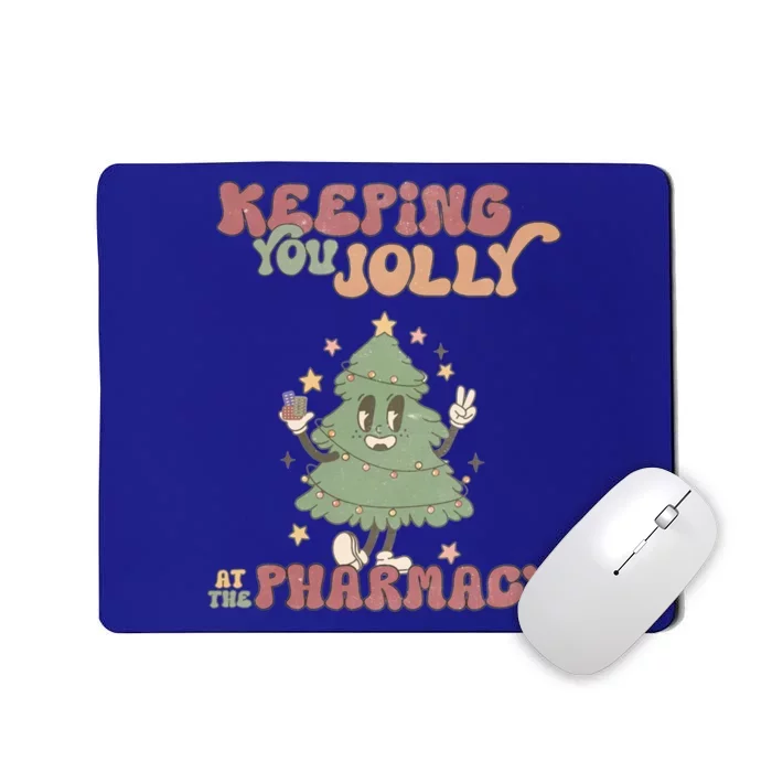 Retro Keeping You Jolly At The Pharmacy Christmas Tree Gift Mousepad