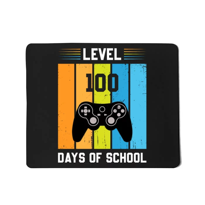 Retro Level 100 Days Of School Gamer Video Games Mousepad