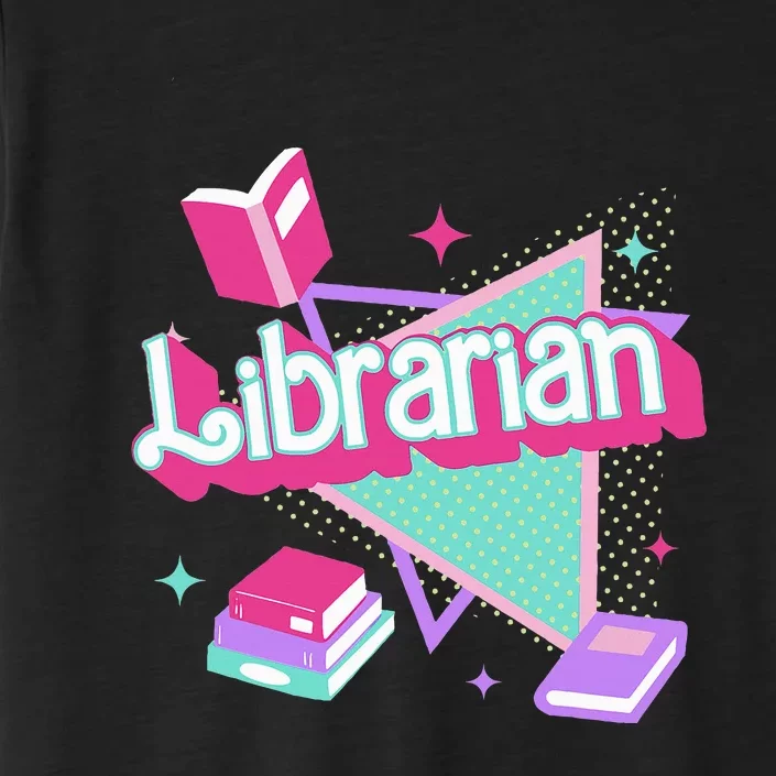 Retro Librarian 90s Library Staff Back To School Reading ChromaSoft Performance T-Shirt