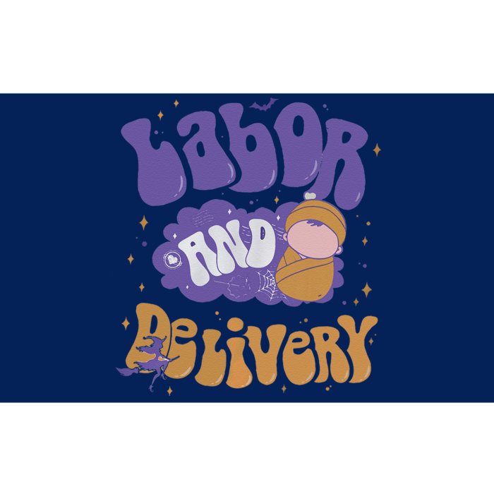 Retro Labor And Delivery Halloween Nursing Student Grad Bumper Sticker