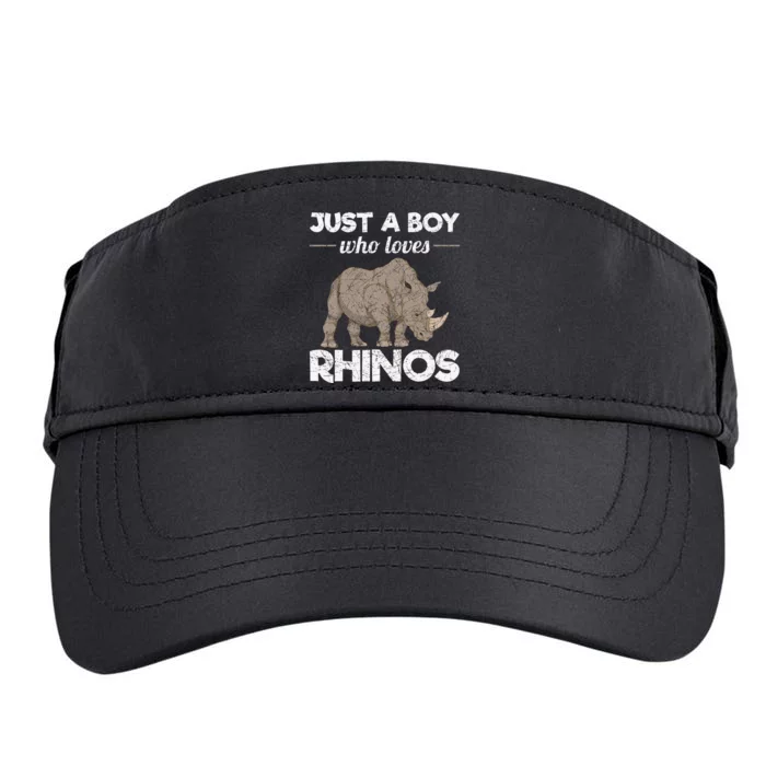 Rhinoceros Lover Africa Animal Just A Who Loves Rhinos Adult Drive Performance Visor