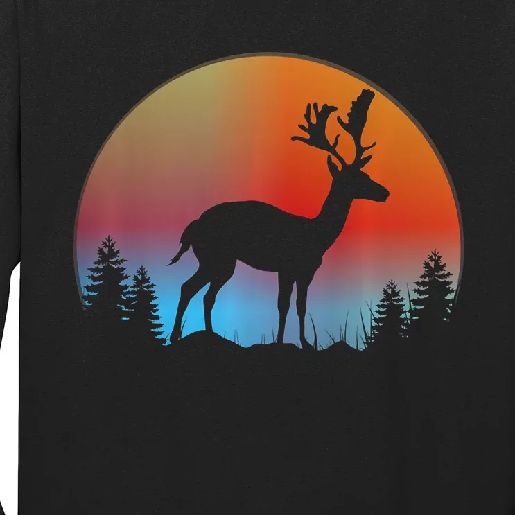 Reindeer Lover Animal Gift Idea Trending Long Sleeve Shirt