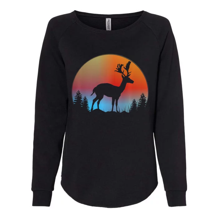 Reindeer Lover Animal Gift Idea Trending Womens California Wash Sweatshirt