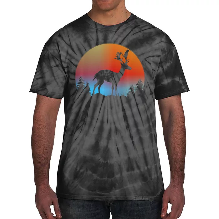 Reindeer Lover Animal Gift Idea Trending Tie-Dye T-Shirt