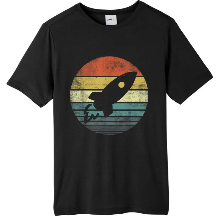 Rocket Launch Astronomy Funny Retro Rocket Space Ship ChromaSoft Performance T-Shirt