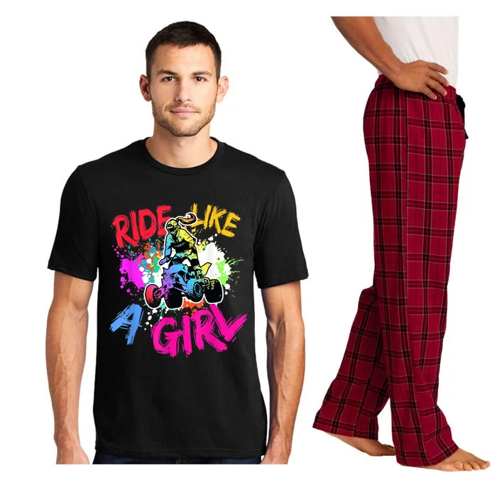 Ride Like A Girl ATV Lovers Quad Bike Biker Girl Pajama Set