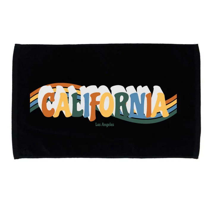 Retro Los Angeles California Cali Wave Microfiber Hand Towel