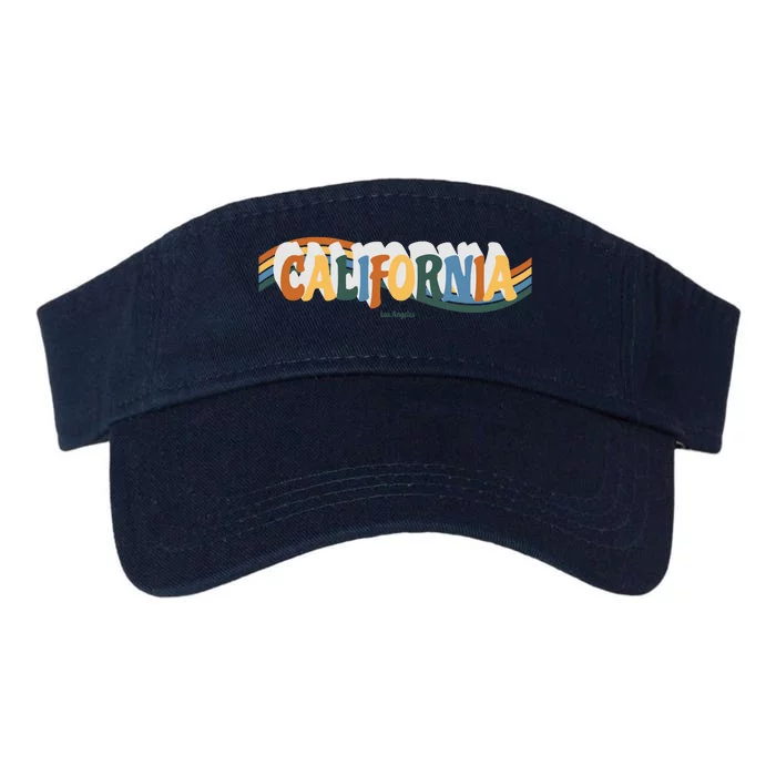 Retro Los Angeles California Cali Wave Valucap Bio-Washed Visor