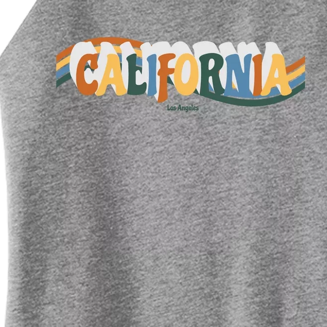 Retro Los Angeles California Cali Wave Women’s Perfect Tri Rocker Tank