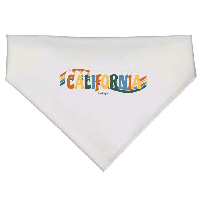 Retro Los Angeles California Cali Wave USA-Made Doggie Bandana