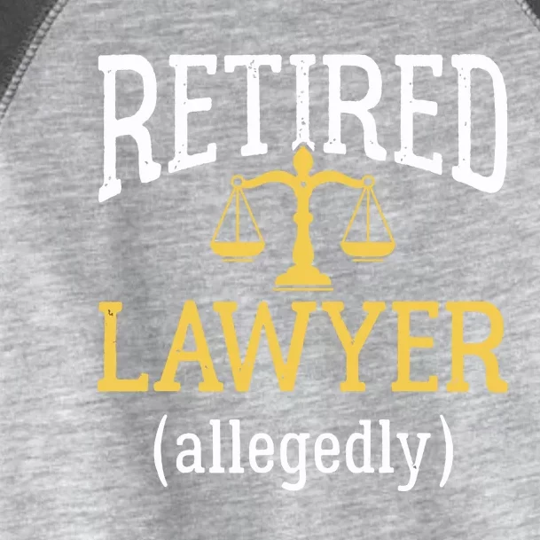 Retired Lawyer Allegedly Funny Attorney Retirement Toddler Fine Jersey T-Shirt