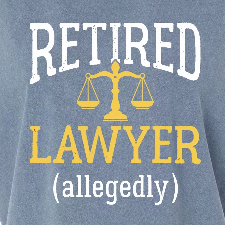 Retired Lawyer Allegedly Funny Attorney Retirement Garment-Dyed Women's Muscle Tee