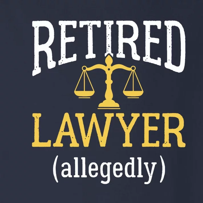 Retired Lawyer Allegedly Funny Attorney Retirement Toddler Long Sleeve Shirt