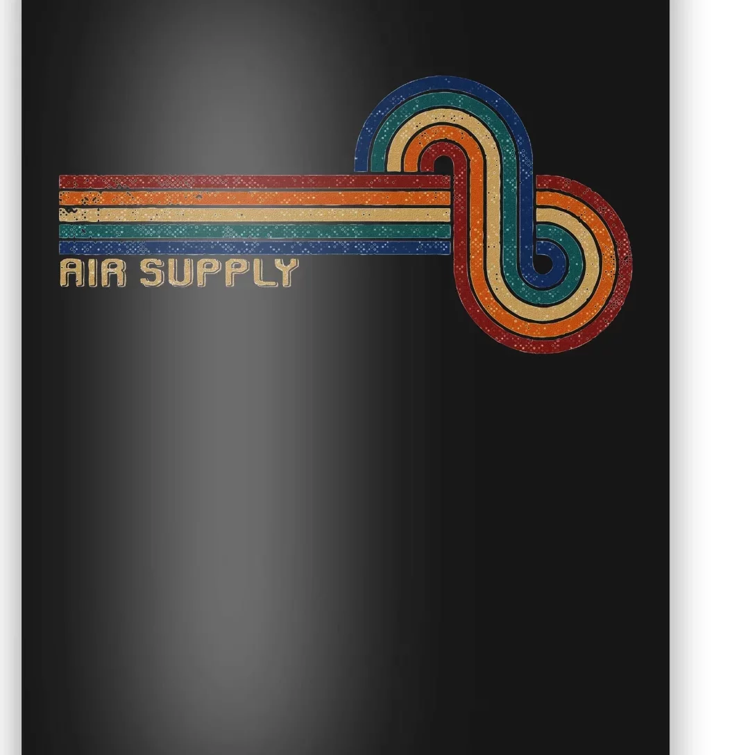 Retro Line Air For Supply 80s Style Music Lover Poster