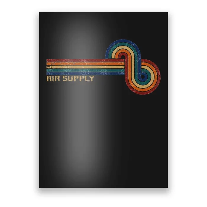 Retro Line Air For Supply 80s Style Music Lover Poster