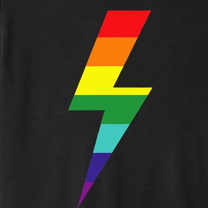 Rainbow Lightning Bolt ChromaSoft Performance T-Shirt