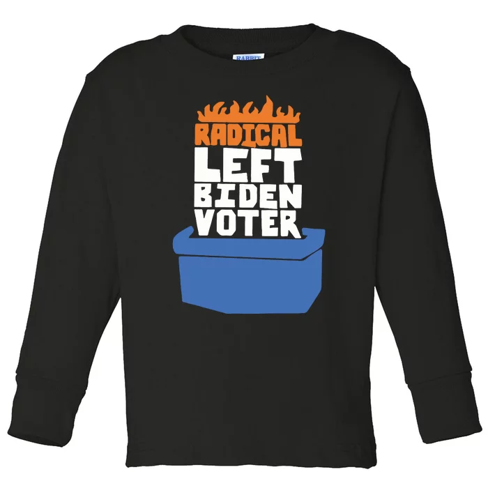 Radical Left Biden Voter Michael Tracey Toddler Long Sleeve Shirt