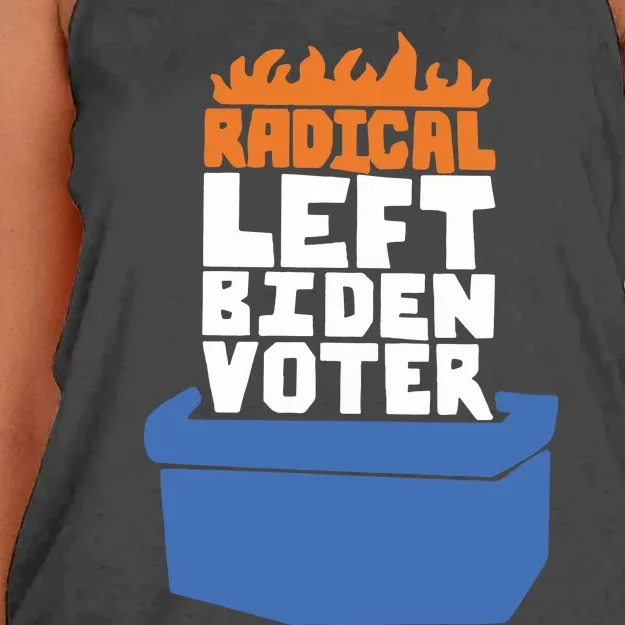 Radical Left Biden Voter Michael Tracey Women's Knotted Racerback Tank